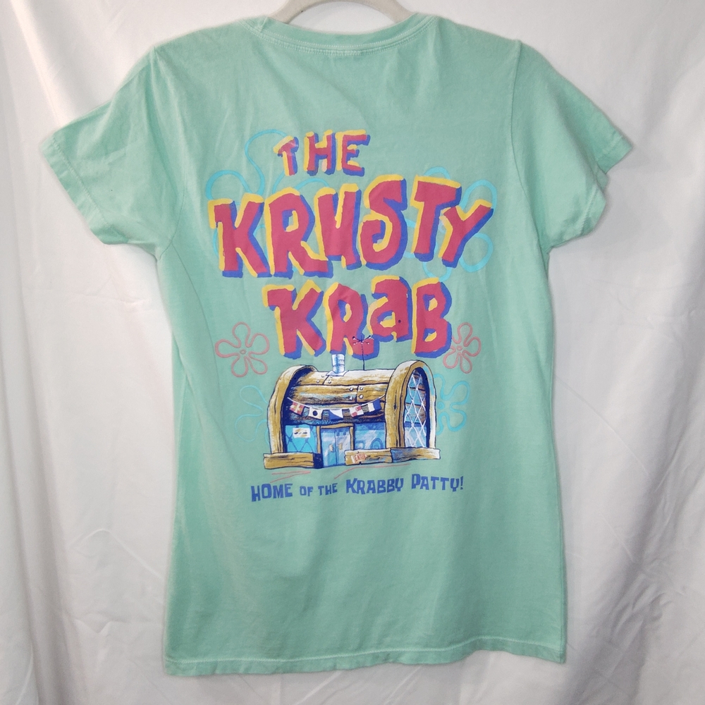 Nickelodeon SpongeBob SquarePants KRUSTY KRAB 2018 T Shirt Juniors Medium